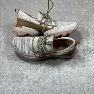 Sorel Women's Beige and Coral Sneakers